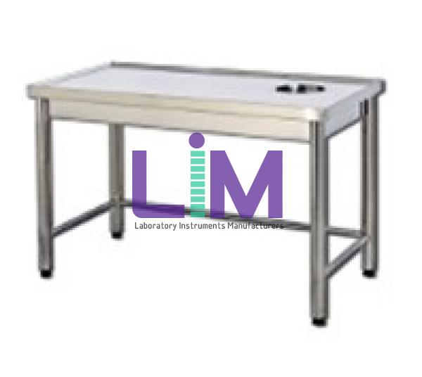 Stainless Steel Sorting Table With Hole