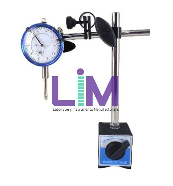 Stand With Magnetic Base For Measuring Instruments Incl. Analog Dial Gauge